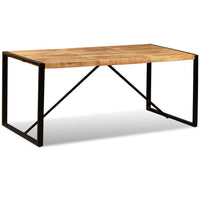 Dining Table Solid Rough Mango Wood 180 cm Kings Warehouse 