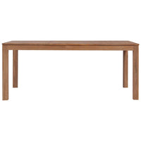 Dining Table Solid Teak Wood with Natural Finish 180x90x76 cm Kings Warehouse 
