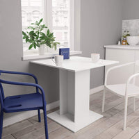Dining Table White 80x80x75 cm Kings Warehouse 