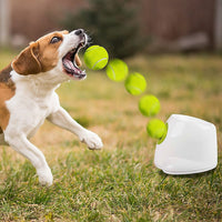 Dog Ball Launcher Thrower Automatic Tennis Fetch Throwing Machine 3 Balls Kings Warehouse 