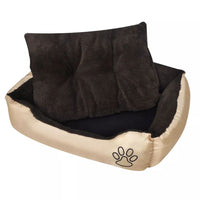 Dog Bed Beige and Brown XXL Kings Warehouse 