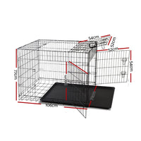 Dog Cage 42inch Pet Cage - Black dog supplies Kings Warehouse 