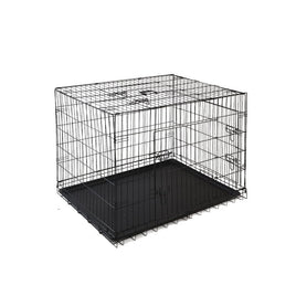 Dog Cage 42inch Pet Cage - Black dog supplies Kings Warehouse