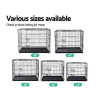 Dog Cage 48inch Pet Cage - Black dog supplies Kings Warehouse 