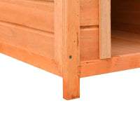 Dog House Solid Pine & Fir Wood 72x85x82 cm Kings Warehouse 