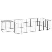Dog Kennel Black 10.89 m² Steel Kings Warehouse 