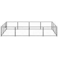 Dog Kennel Black 12 m² Steel Kings Warehouse 
