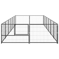 Dog Kennel Black 12 m² Steel Kings Warehouse 