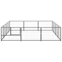 Dog Kennel Black 12 m² Steel Kings Warehouse 