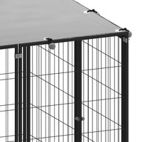 Dog Kennel Black 13.31 m² Steel Kings Warehouse 