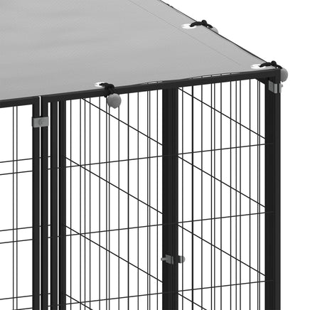 Dog Kennel Black 13.31 m² Steel Kings Warehouse 