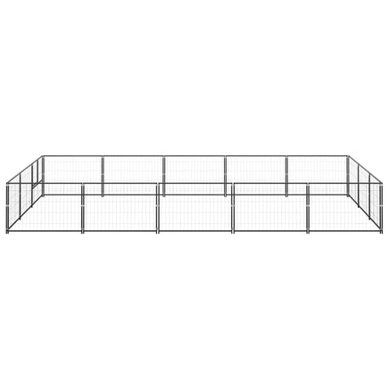 Dog Kennel Black 15 m² Steel Kings Warehouse 
