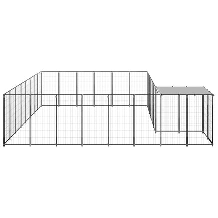 Dog Kennel Black 15.73 m² Steel Kings Warehouse 