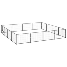 Dog Kennel Black 16 m² Steel Kings Warehouse 