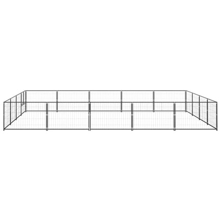 Dog Kennel Black 20 m² Steel Kings Warehouse 
