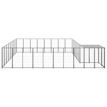Dog Kennel Black 20.57 m² Steel Kings Warehouse 