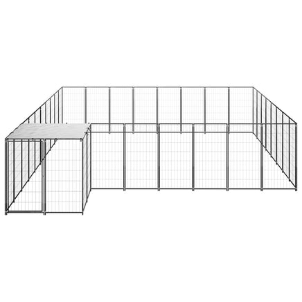 Dog Kennel Black 20.57 m² Steel Kings Warehouse 