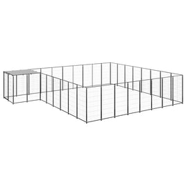 Dog Kennel Black 20.57 m² Steel Kings Warehouse 