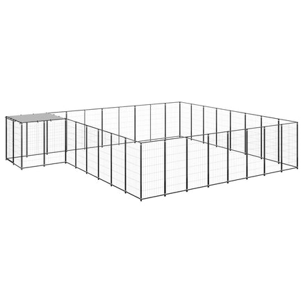 Dog Kennel Black 20.57 m² Steel Kings Warehouse 