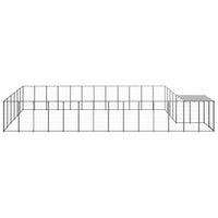 Dog Kennel Black 22.99 m² Steel Kings Warehouse 