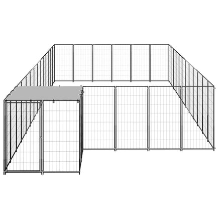 Dog Kennel Black 22.99 m² Steel Kings Warehouse 