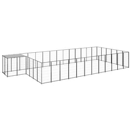 Dog Kennel Black 22.99 m² Steel Kings Warehouse 