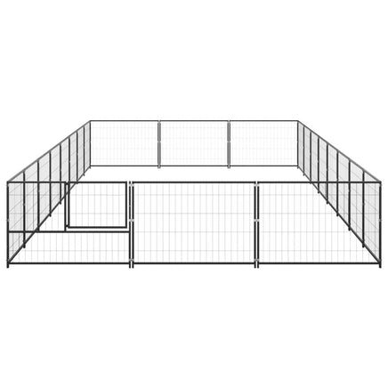 Dog Kennel Black 24 m² Steel Kings Warehouse 