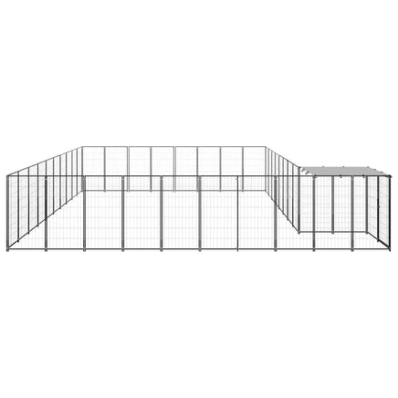 Dog Kennel Black 25.41 m² Steel Kings Warehouse 