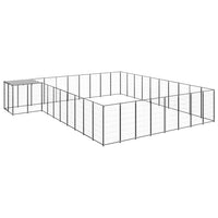 Dog Kennel Black 25.41 m² Steel Kings Warehouse 