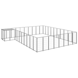 Dog Kennel Black 25.41 m² Steel Kings Warehouse 