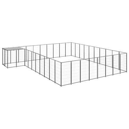 Dog Kennel Black 25.41 m² Steel Kings Warehouse 