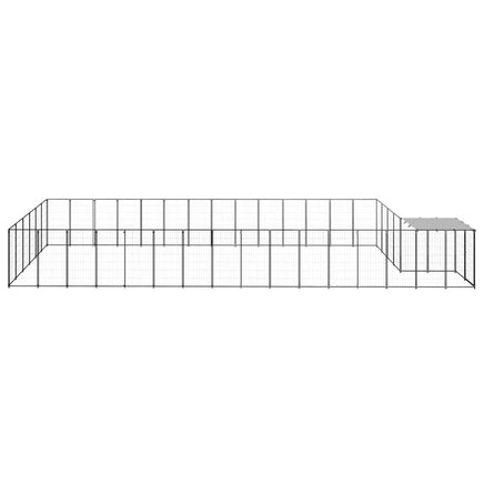 Dog Kennel Black 26.62 m² Steel Kings Warehouse 