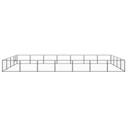 Dog Kennel Black 28 m² Steel Kings Warehouse 