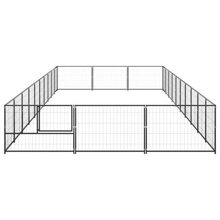 Dog Kennel Black 30 m² Steel Kings Warehouse 