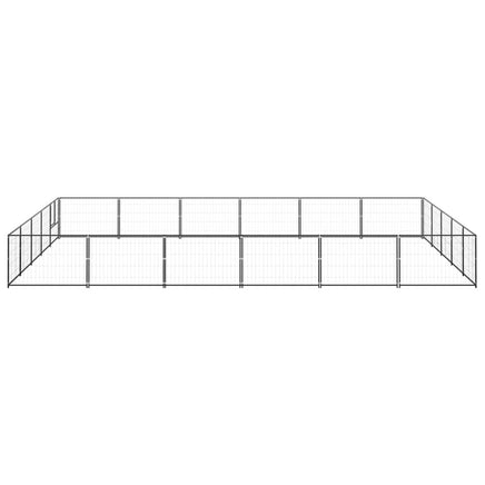 Dog Kennel Black 30 m² Steel Kings Warehouse 
