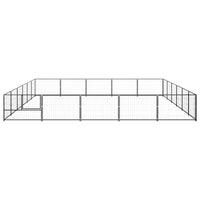 Dog Kennel Black 30 m² Steel Kings Warehouse 