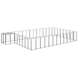 Dog Kennel Black 30.25 m² Steel Kings Warehouse 