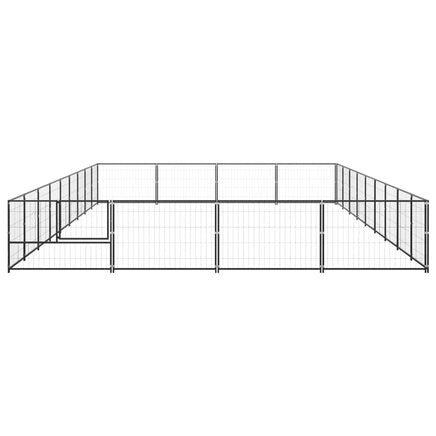Dog Kennel Black 36 m² Steel Kings Warehouse 