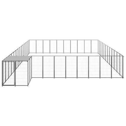 Dog Kennel Black 37.51 m² Steel Kings Warehouse 