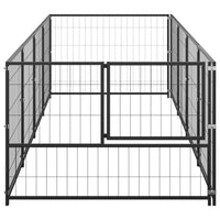 Dog Kennel Black 4 m² Steel Kings Warehouse 