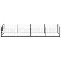 Dog Kennel Black 4 m² Steel Kings Warehouse 