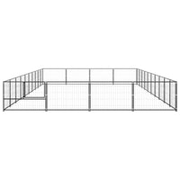 Dog Kennel Black 40 m² Steel Kings Warehouse 
