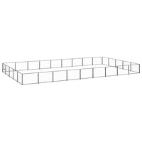 Dog Kennel Black 45 m² Steel Kings Warehouse 