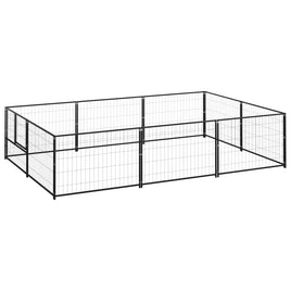 Dog Kennel Black 6 m² Steel Kings Warehouse 