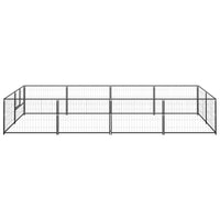 Dog Kennel Black 8 m² Steel Kings Warehouse 