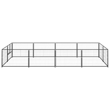 Dog Kennel Black 8 m² Steel Kings Warehouse 