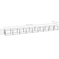 Dog Kennel Black 9 m² Steel Kings Warehouse 