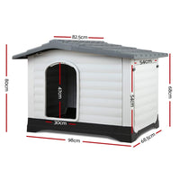 Dog Kennel Extra Large Pet Dog House 98cm x 68.5cm x 68cm dog supplies Kings Warehouse 