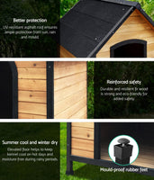 Dog Kennel House Extra Large Outdoor Wooden Pet House Puppy XL dog supplies Kings Warehouse 