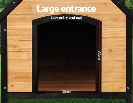 Dog Kennel House Extra Large Outdoor Wooden Pet House Puppy XL dog supplies Kings Warehouse 
